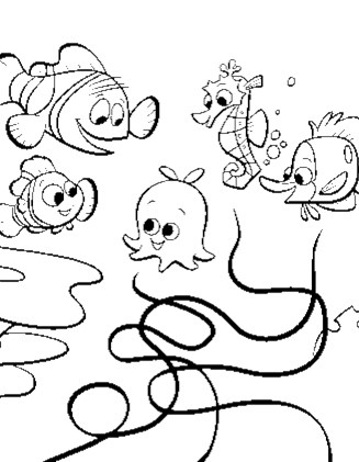 Finding nemo coloring page