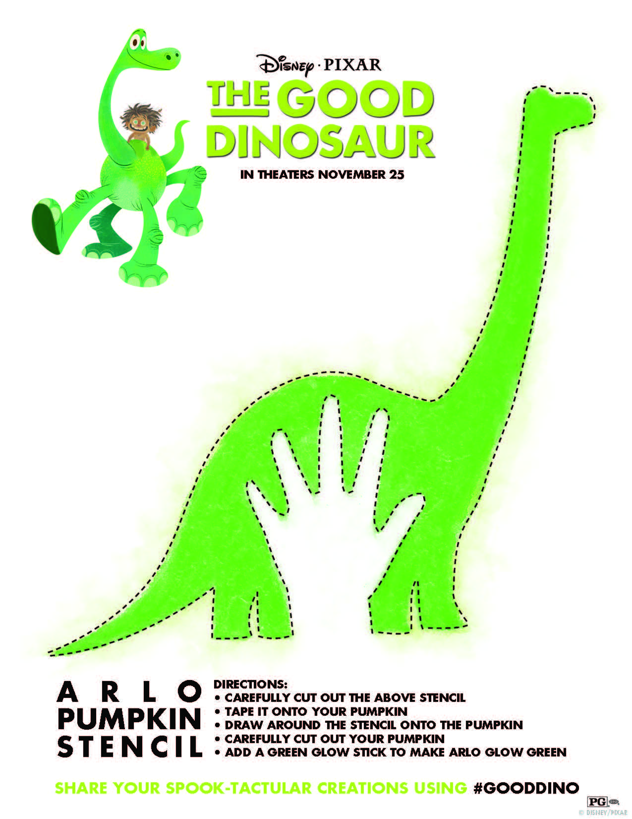 The good dinosaur pumpkin stencil coloring sheets and more gooddino rural mom