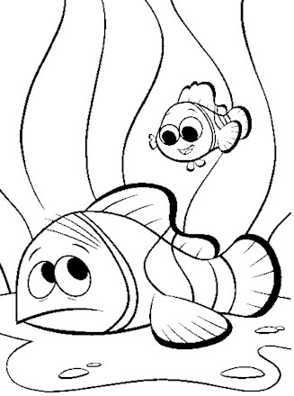 Finding nemo coloring page