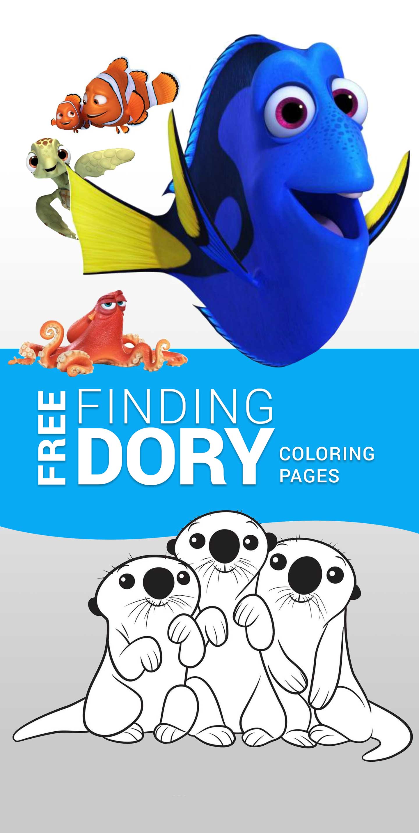 Finding dory coloring sheets