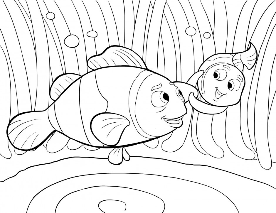 Printable nemo coloring pages