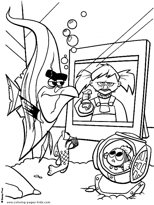 Finding nemo coloring pages