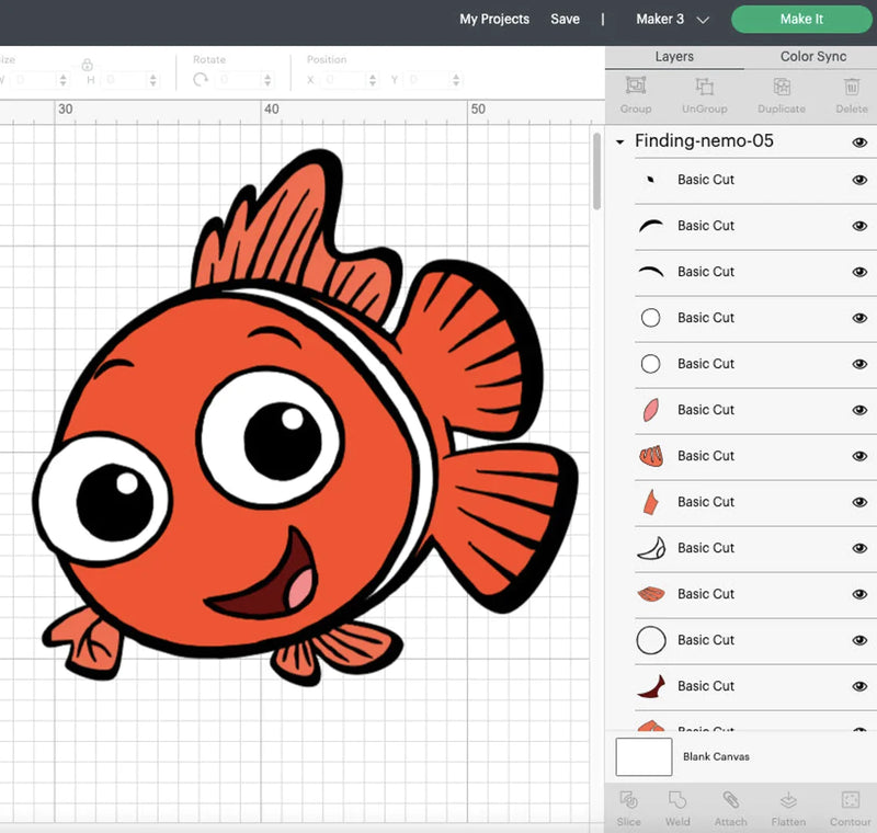 Finding nemo svg files for cricut and silhouette clipart png files