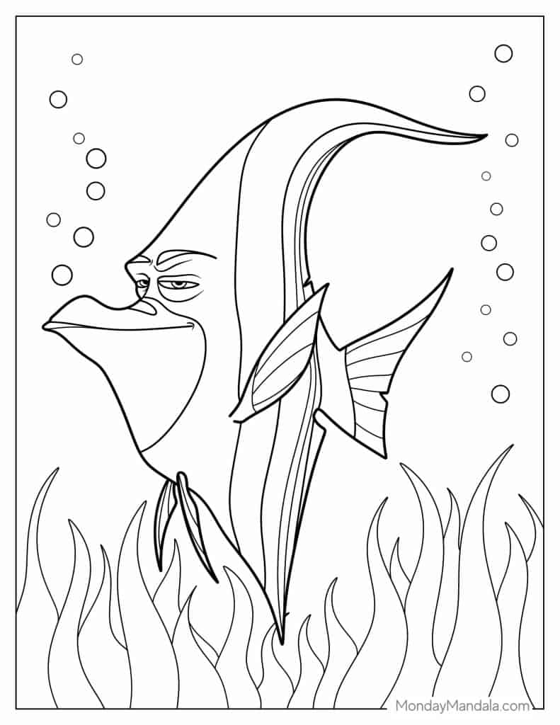 Finding nemo coloring pages free pdf printables