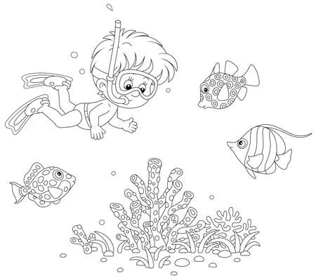 Coral reef coloring pages stock illustrations cliparts and royalty free coral reef coloring pages vectors