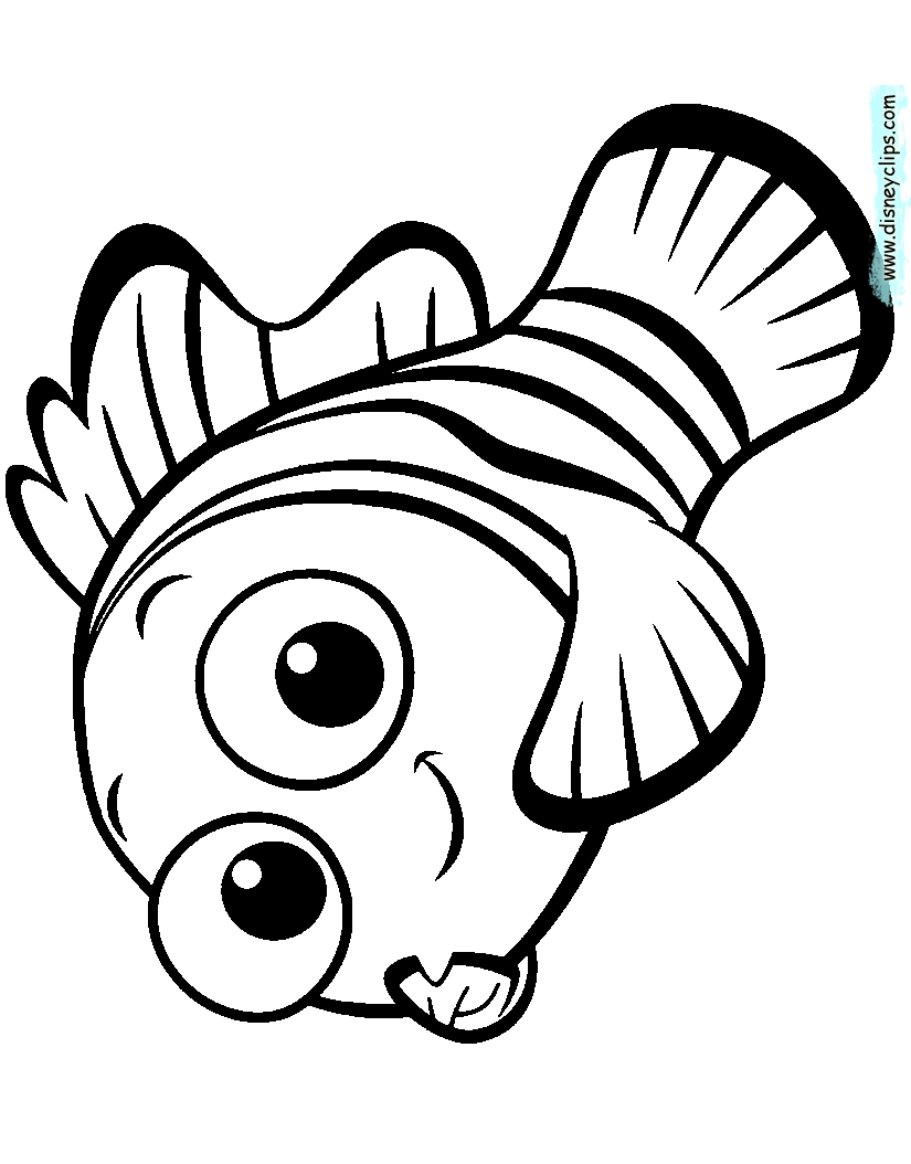 Nemo colouring pages