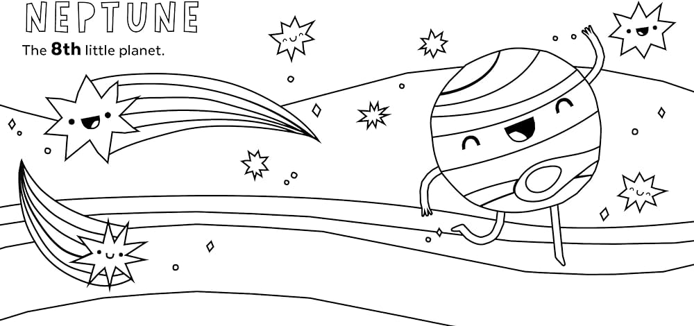 Little planets coloring book a solar system coloring book for toddlers and kids ferrie chris doyle lizzy books