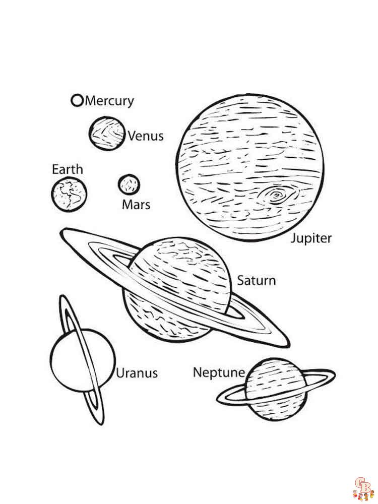 Explore the solar system free printable coloring pages