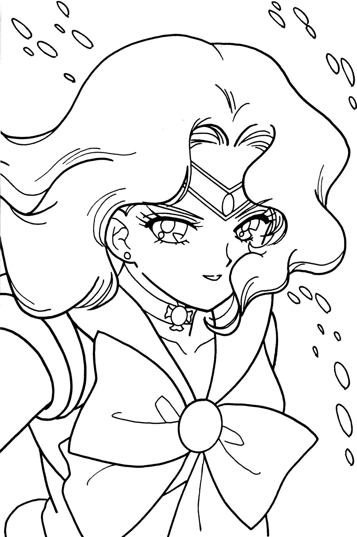 Sailor neptune sailor moon coloring pages sailor moon fan art sailor moon wallpaper