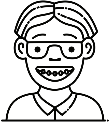 Nerd coloring page free printable coloring pages