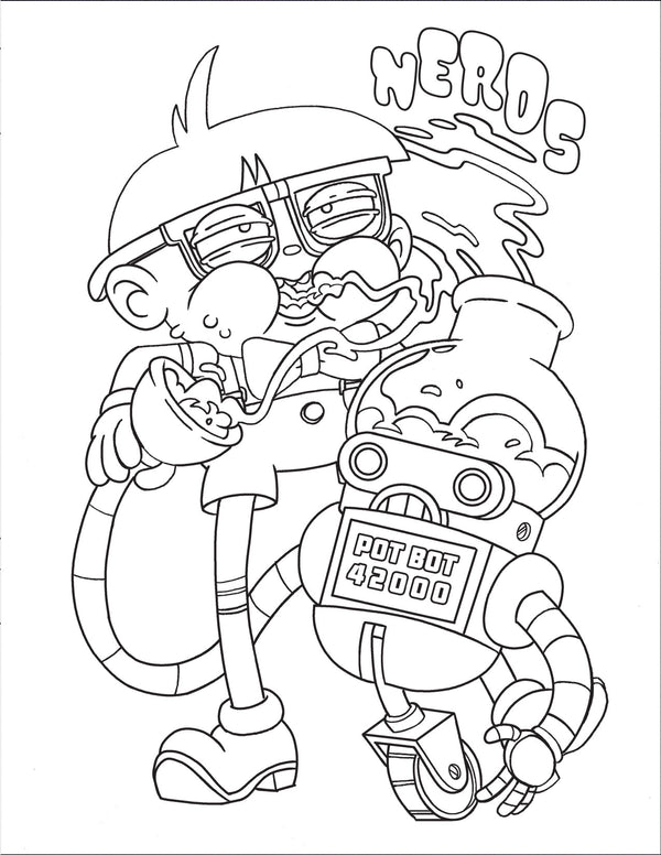 Who smokes weed coloring book â adult source