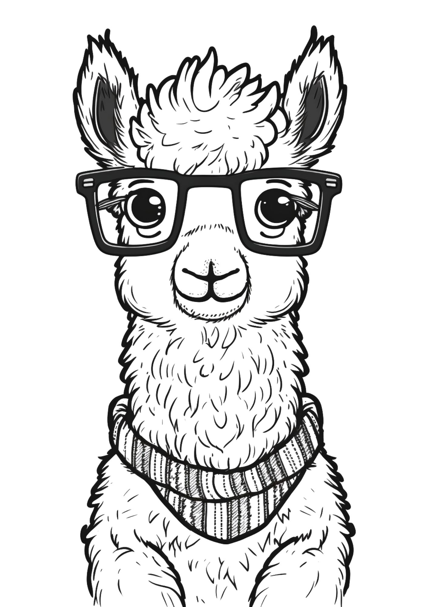 Cute printable llama coloring pages a fun activity for all ages