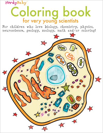Nerdy baby coloring book