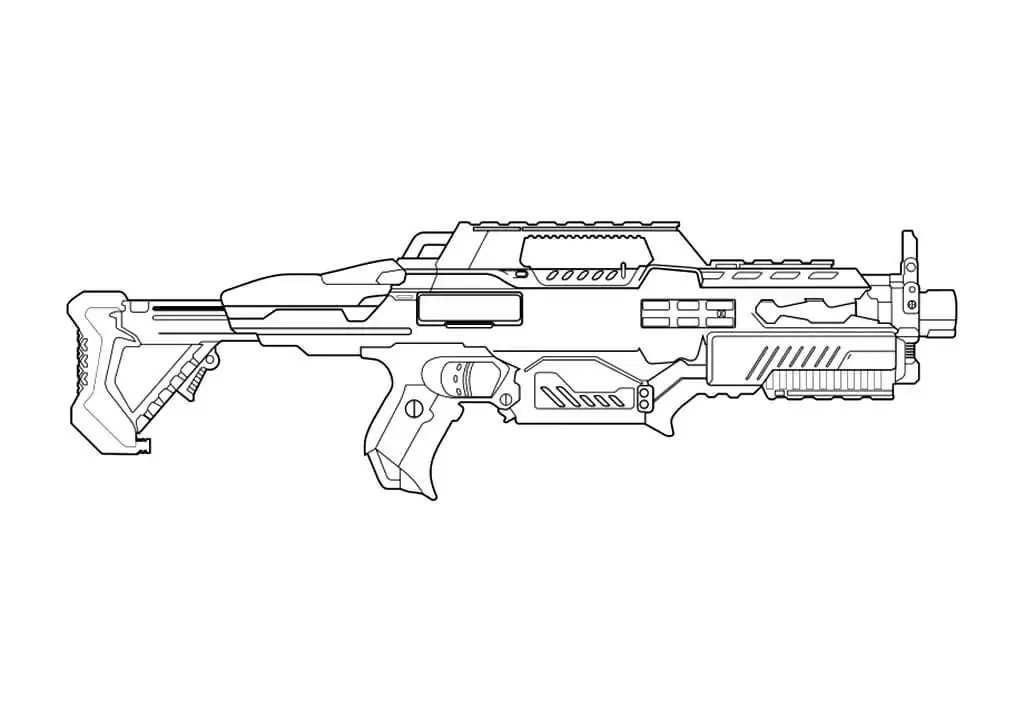 Nerf gun malvorlagen