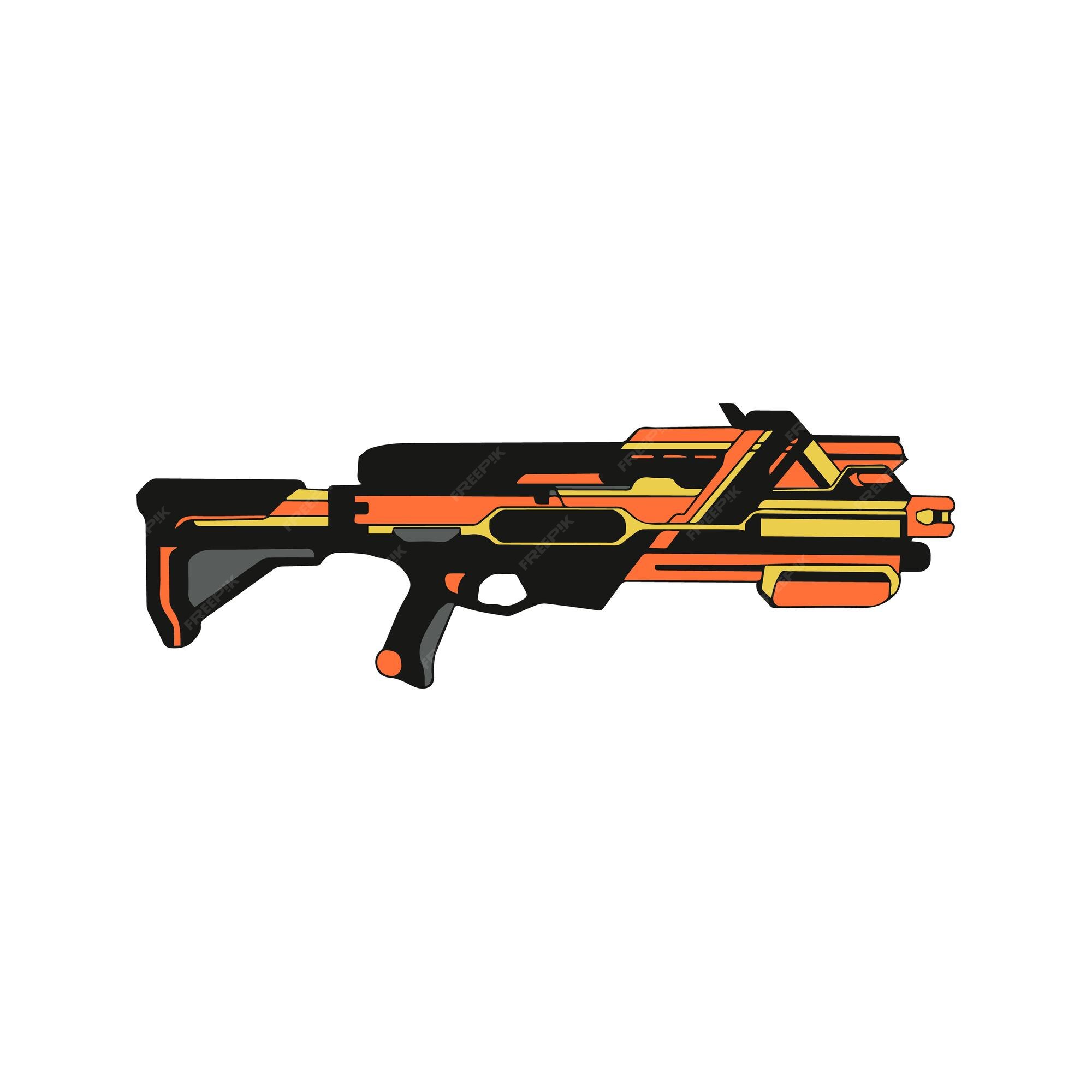 Premium vector nerf gun printable coloring