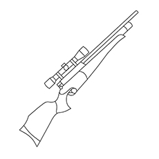 Gun coloring pages for the little adventurer in your house