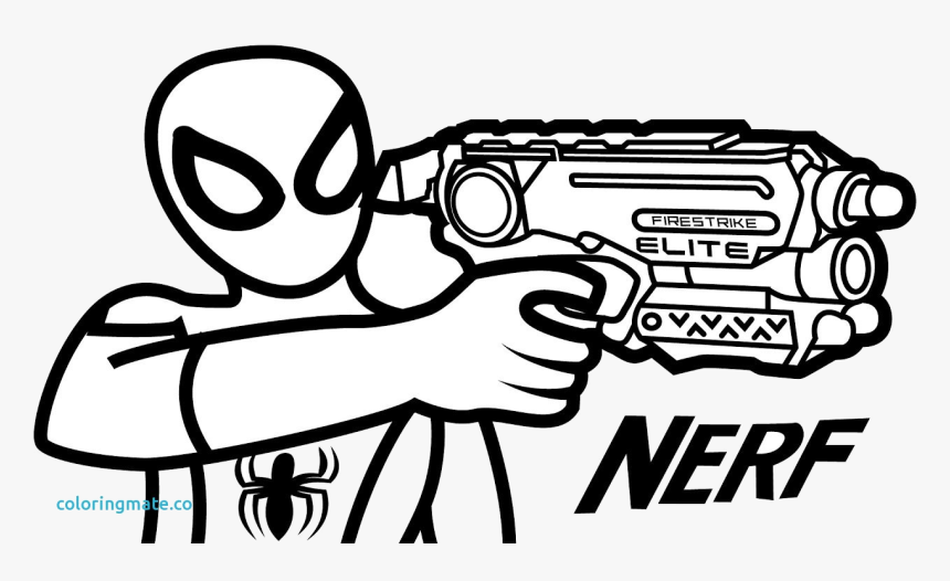 Nerf gun crafty coloring pages creative design unique
