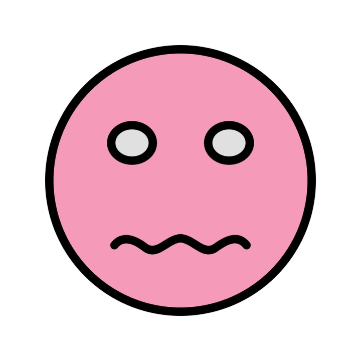 Free nervous emoji vector icon