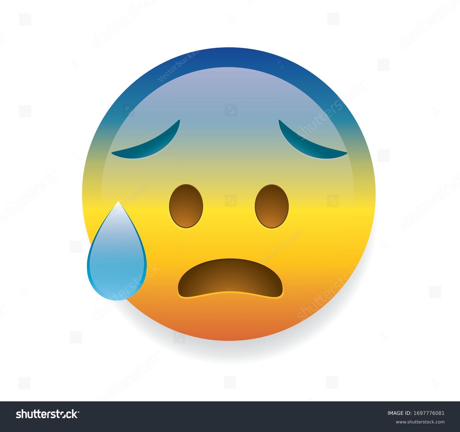 High quality emoticon on white background stock vector royalty free