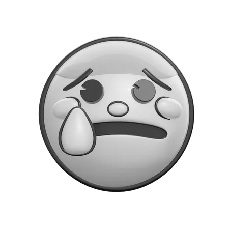 D anxious emoji illustrations