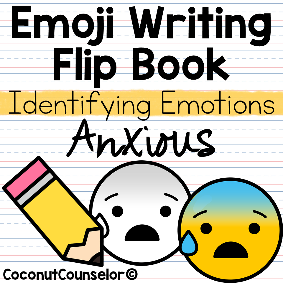 Anxious emoji flipbook made by teachers