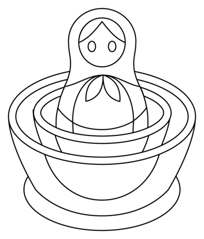 Nesting dolls emoji coloring page free printable coloring pages