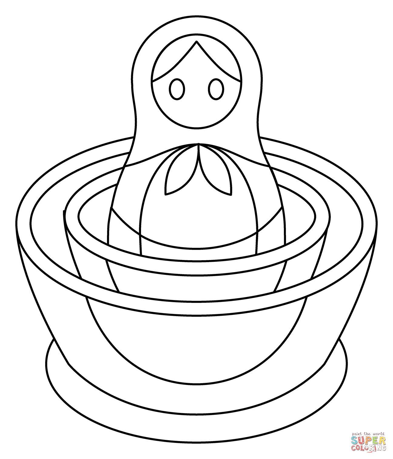 Nesting dolls emoji coloring page free printable coloring pages