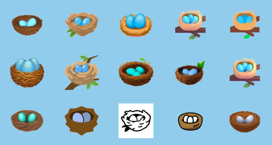 Ðªº nest with eggs emoji