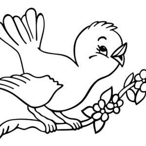 Cute bird coloring pages printable for free download