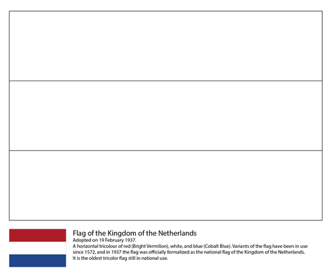 Flag of the netherlands coloring page free printable coloring pages