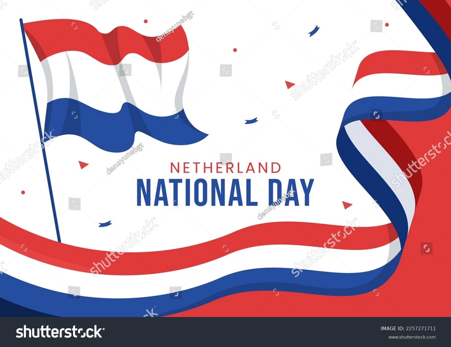 Dutch flag cartoon royalty