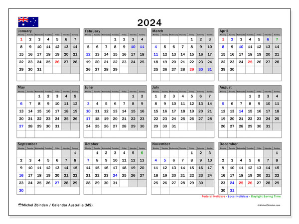 Calendars with holidays
