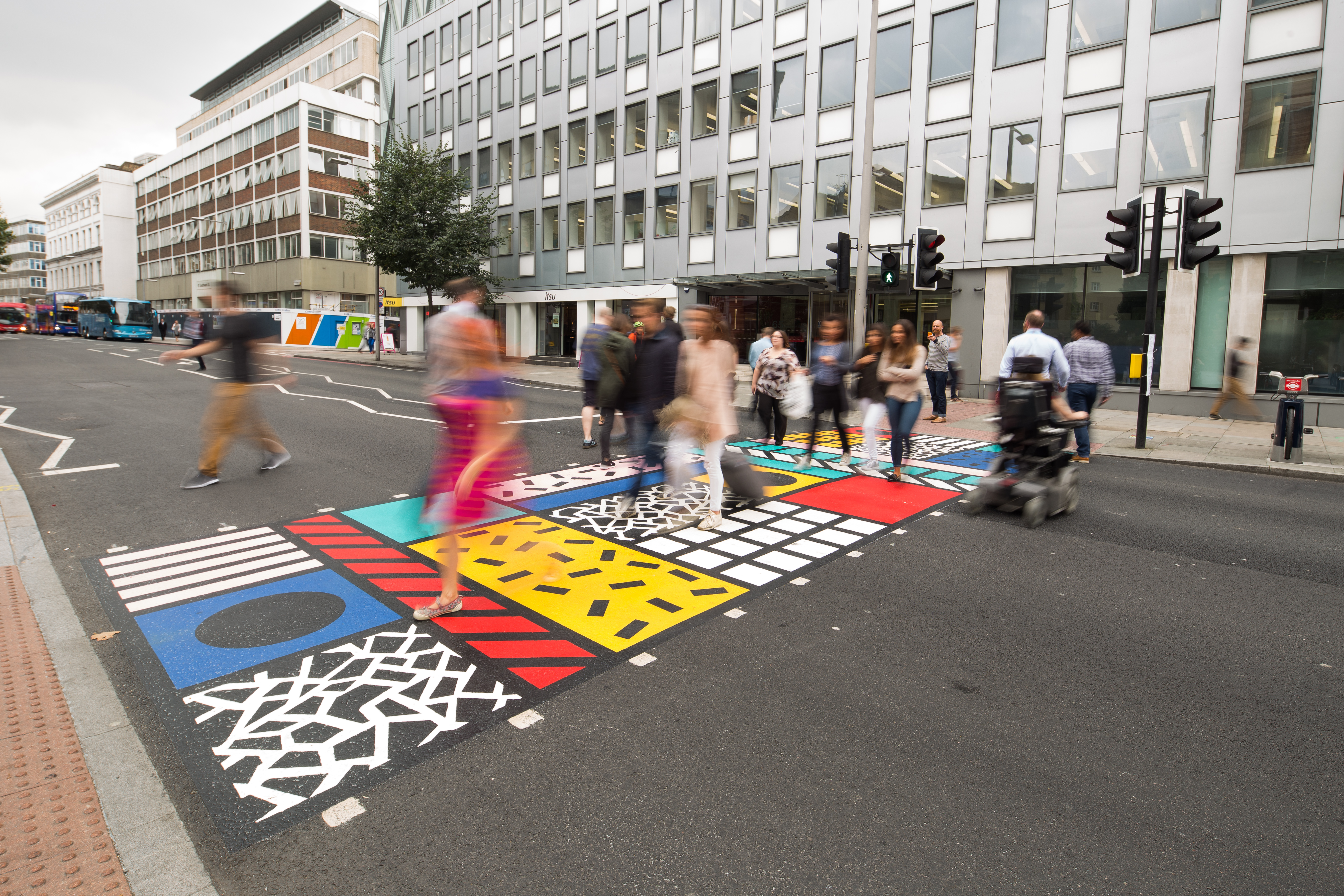 Lourful crossing by camille walala