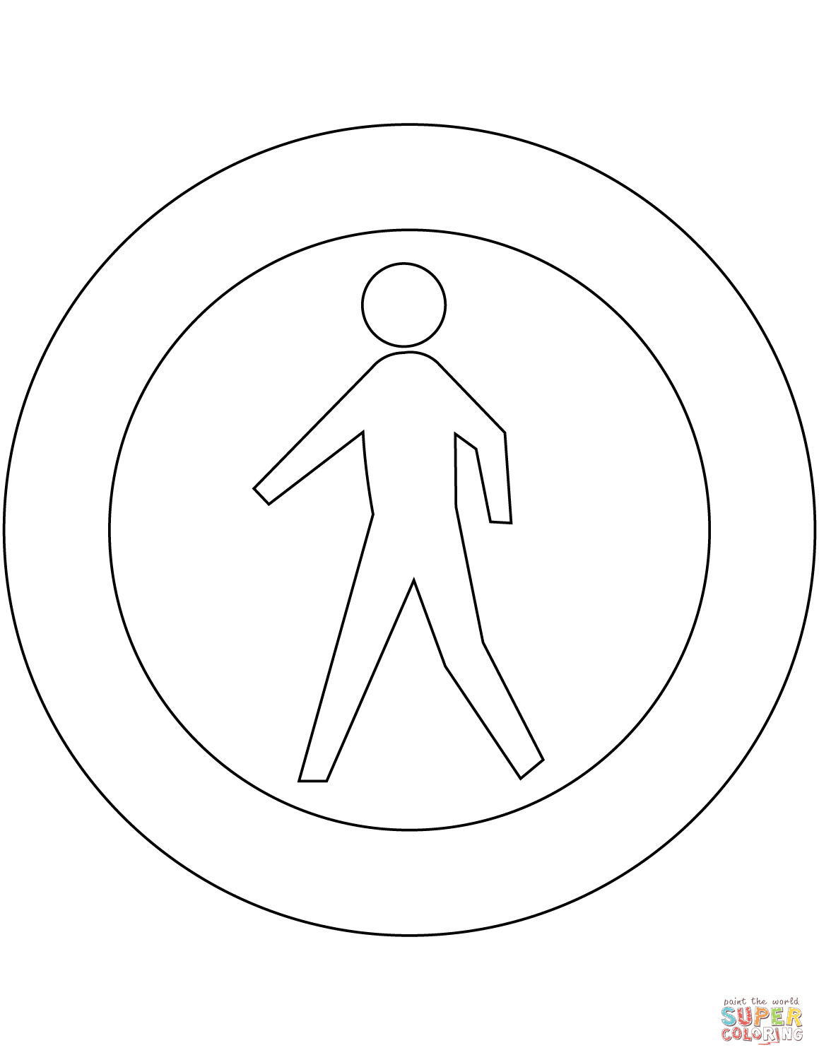 No access for pedestrians sign in the netherlands coloring page free printable coloring pages