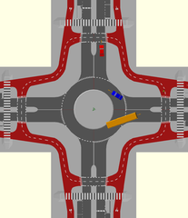 Protected intersection