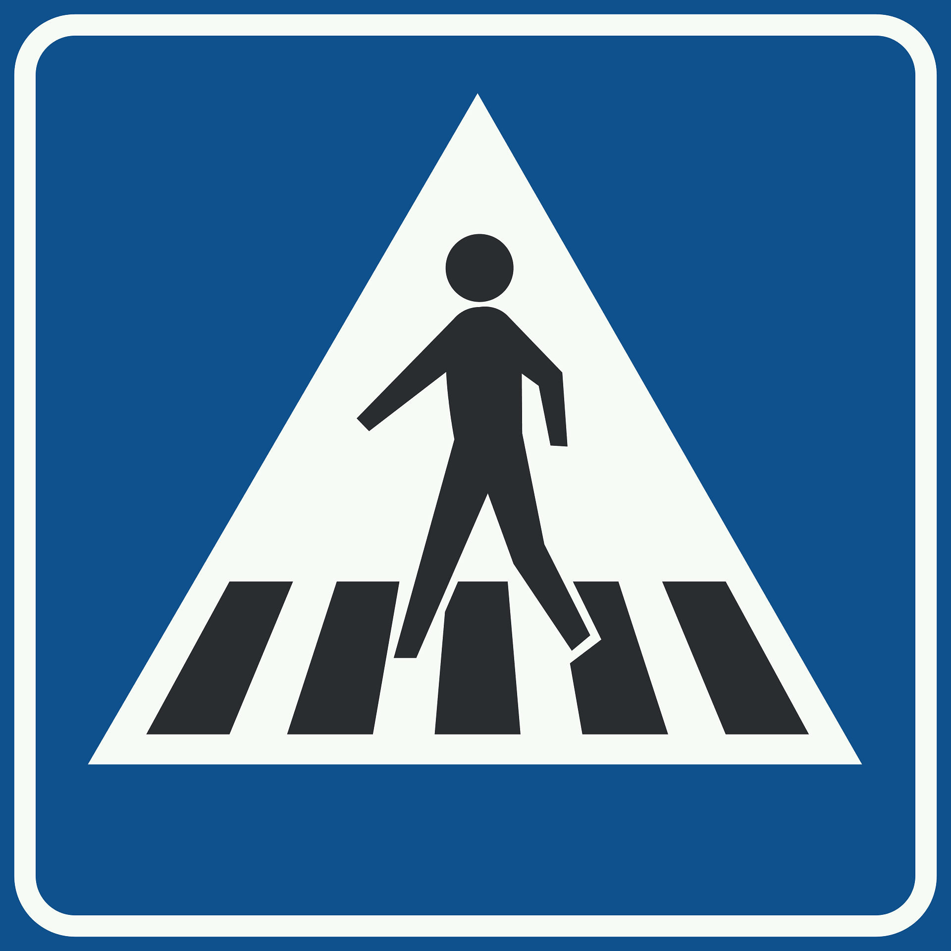 Pedestrian crossing sign in netherlands clipart free download transparent png