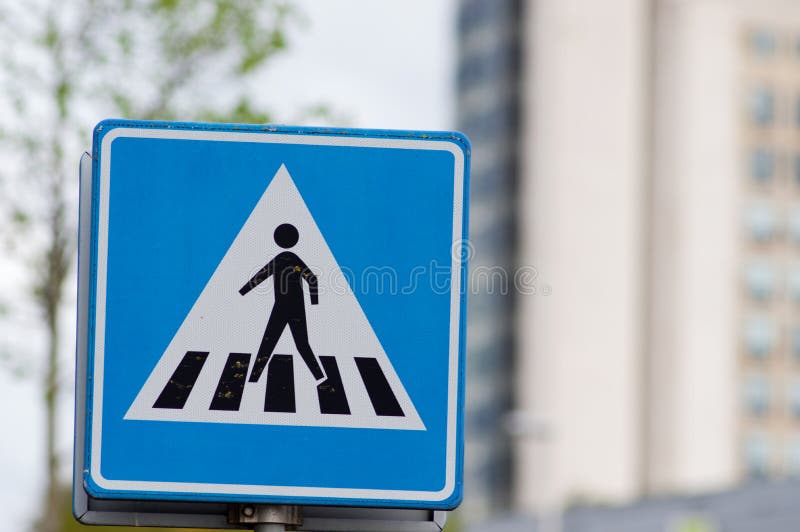 Pedestrian crossing netherlands stock photos