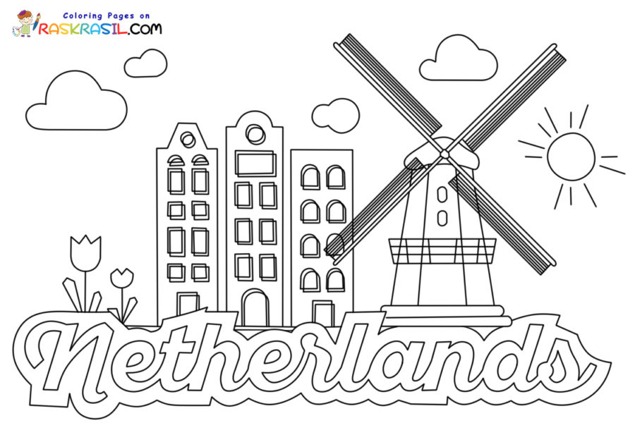 Netherlands coloring pages