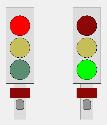 Model distributed traffic control system by using messages