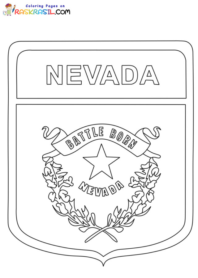 Nevada coloring pages