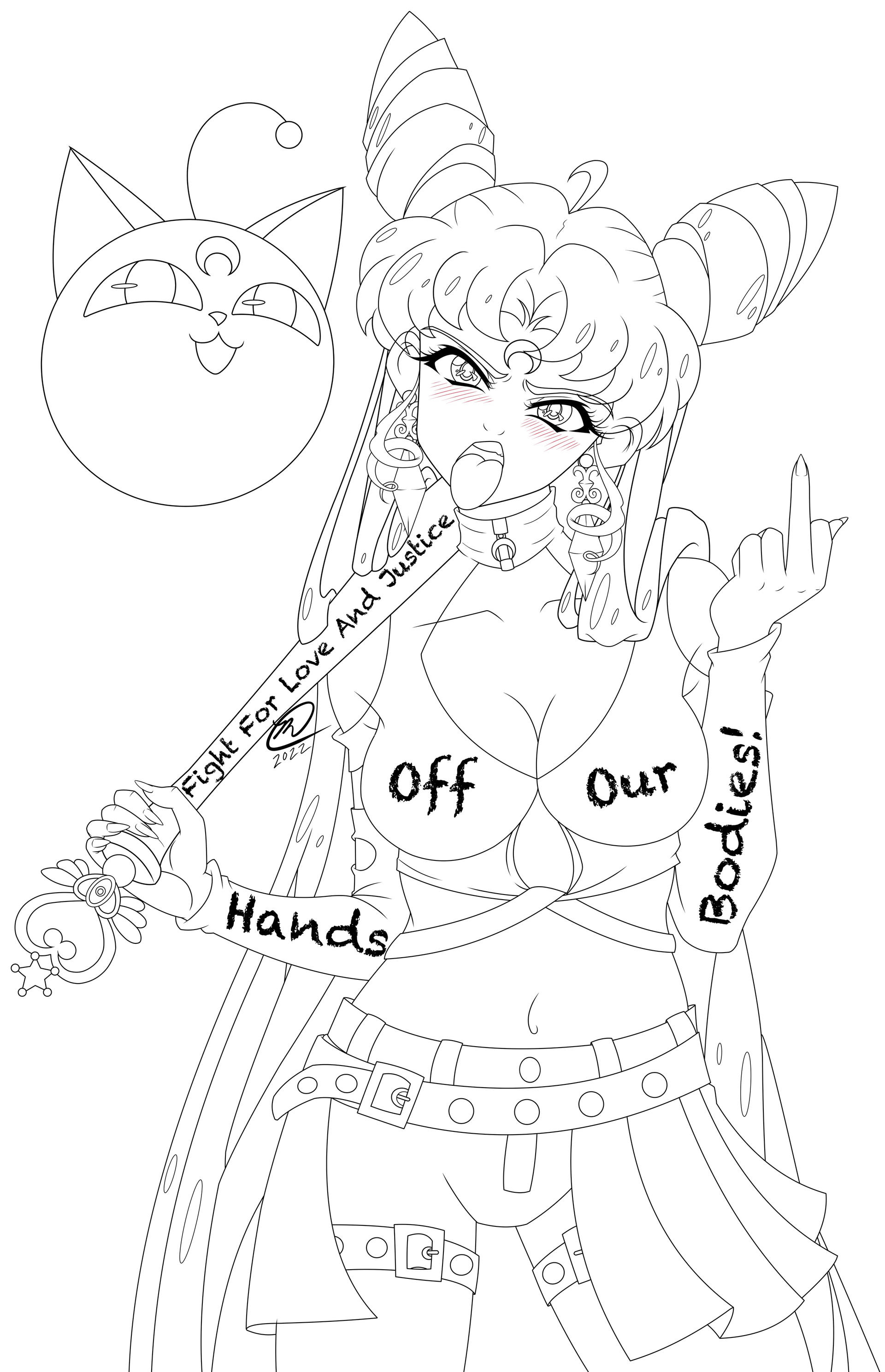 Never give up the fight coloring page by journeytothewestagai on