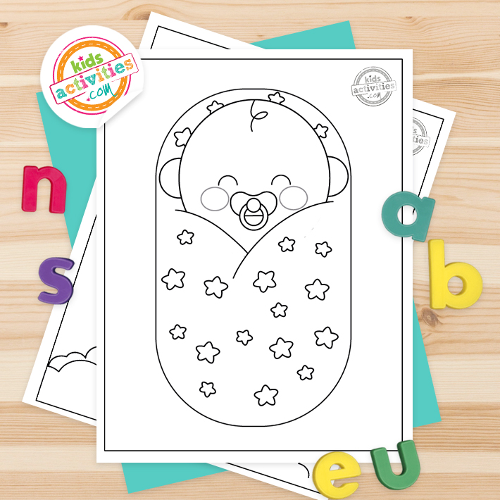 Adorably cute printable baby coloring pages kids activities blog
