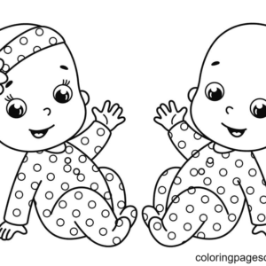 Baby coloring pages printable for free download
