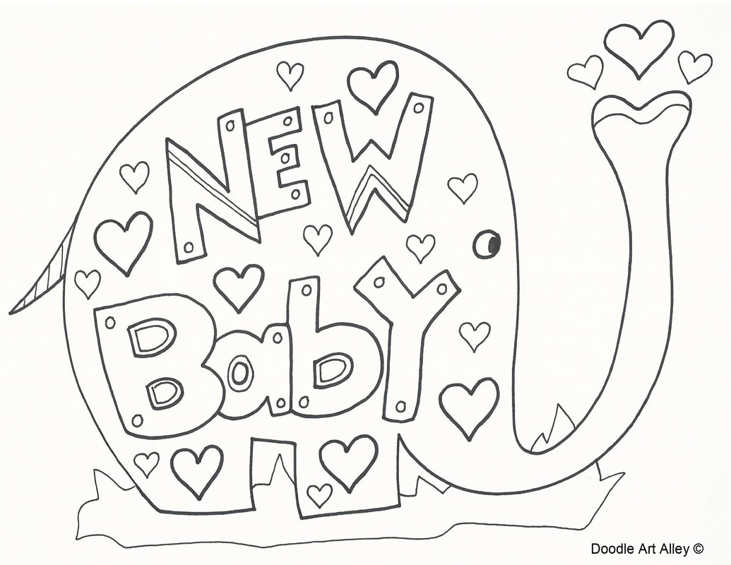 Baby coloring pages