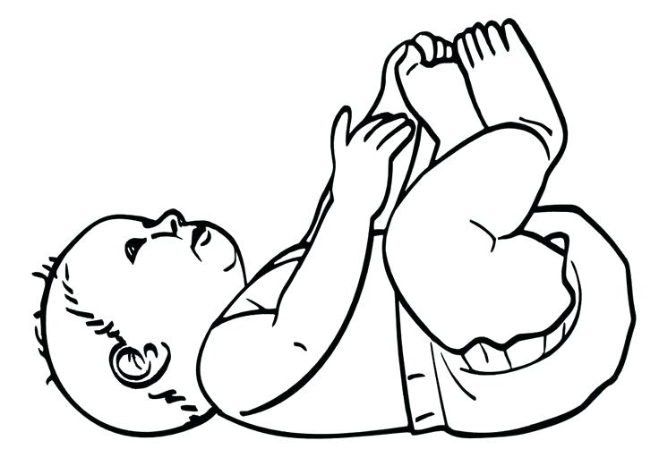 Free printable baby coloring pages for kids