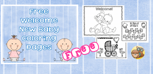 New baby coloring pages free printable