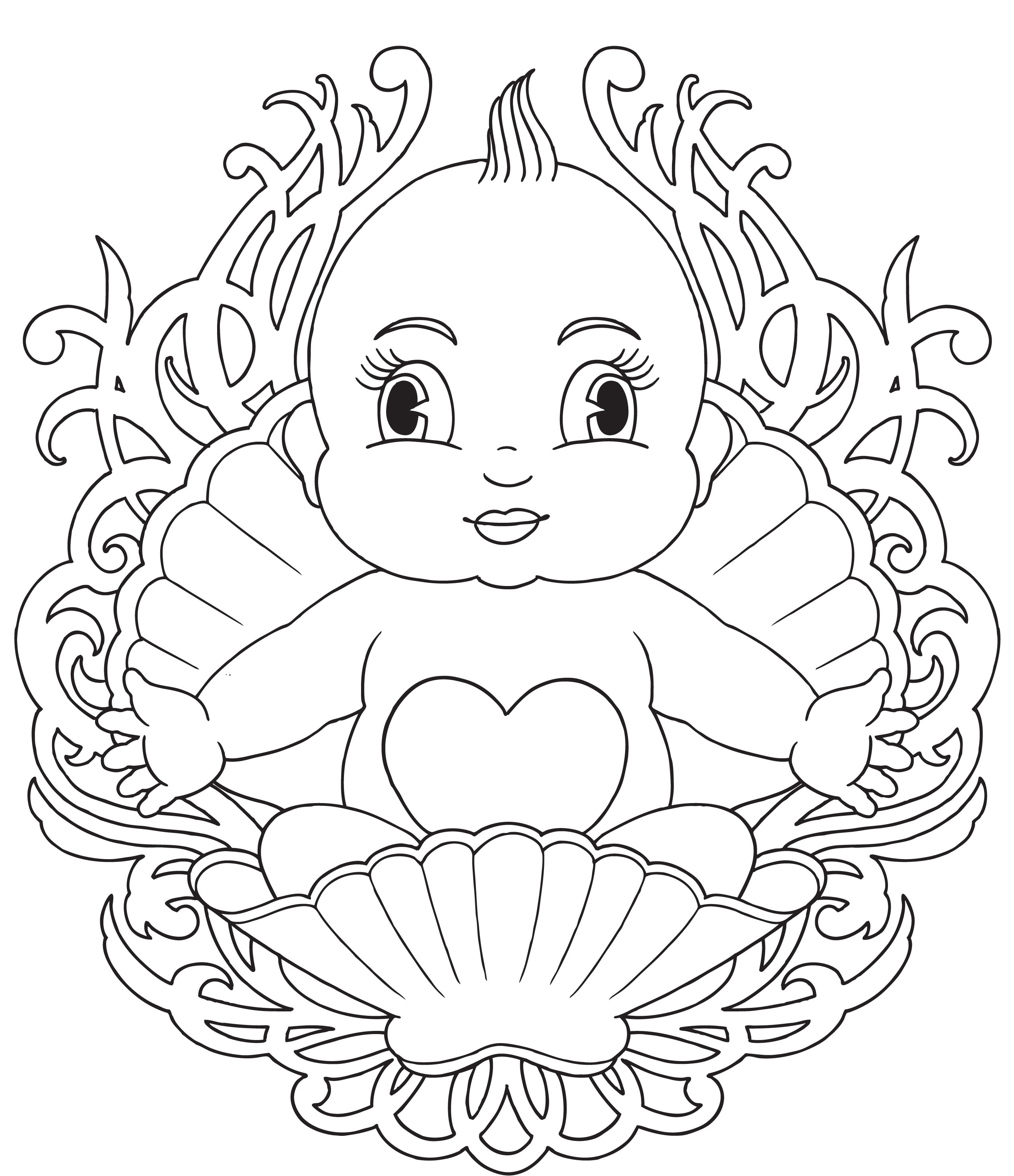 Free printable baby coloring pages for kids