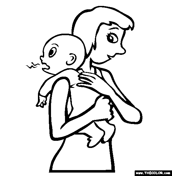 Baby online coloring pages