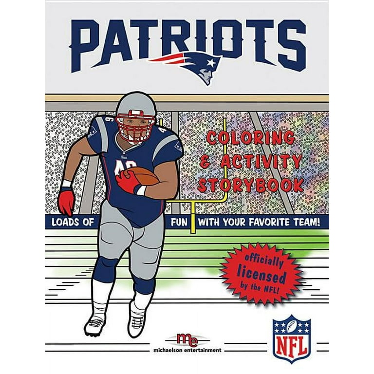 New england patriots coloring paperback