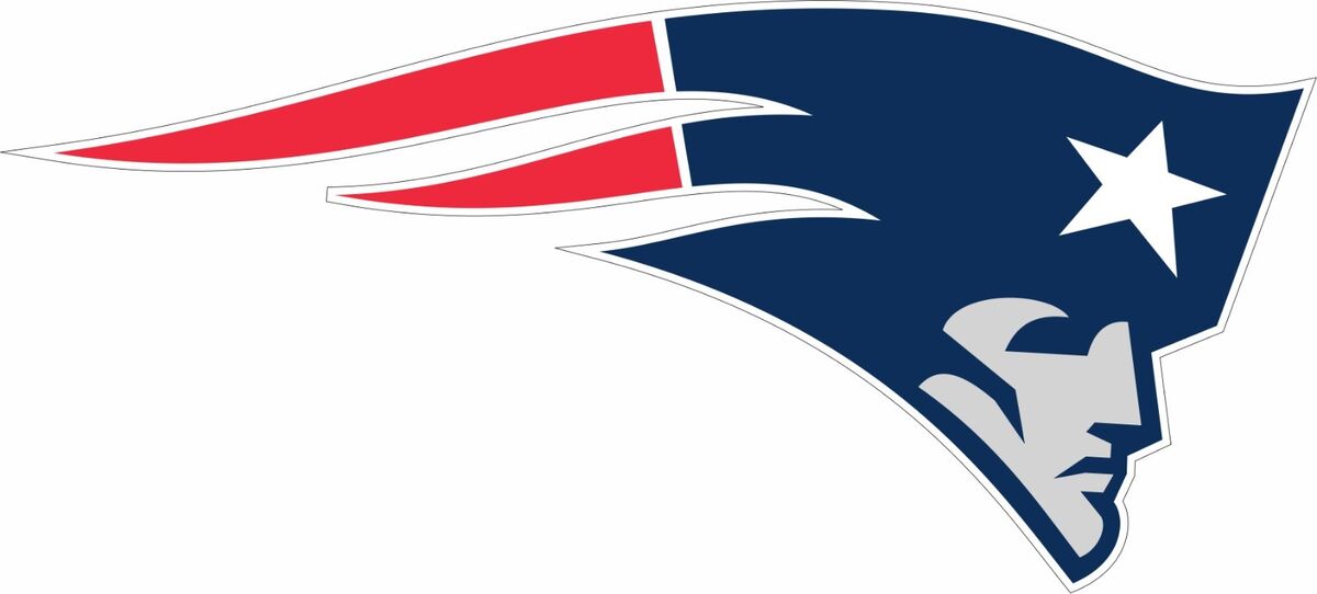 New england patriots nfl football color logo bumper sticker vinyl decal
